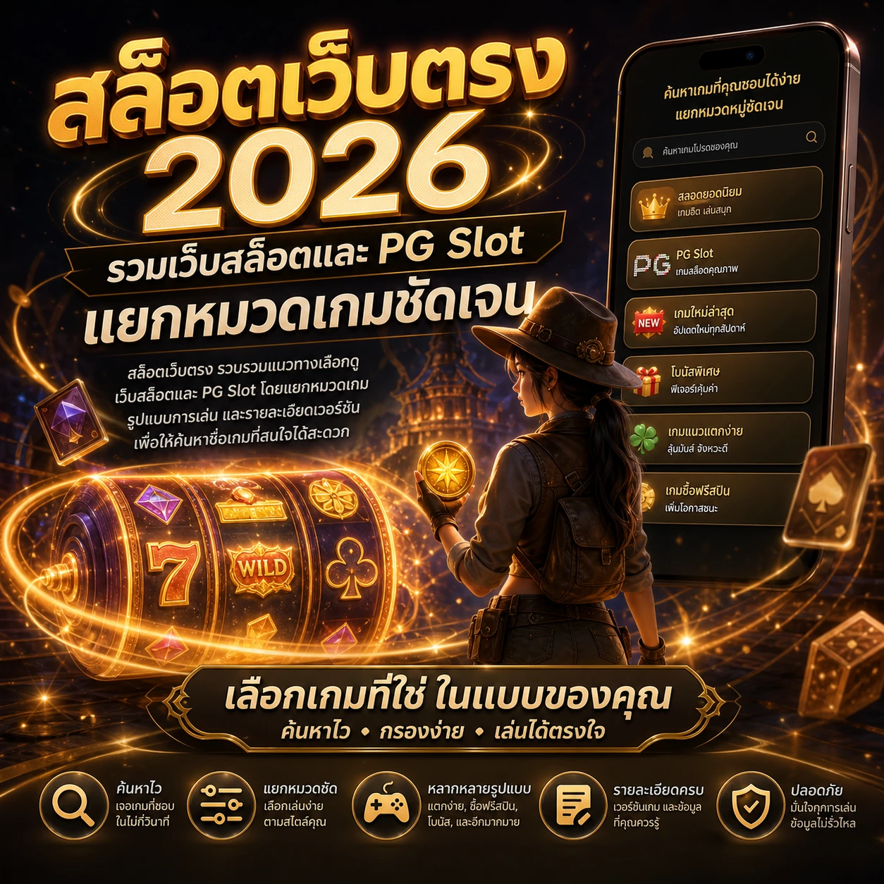 ภาพประกอบนามธรรมของวงล้อเกมและแสงเรืองรองในบรรยากาศแฟนตาซี